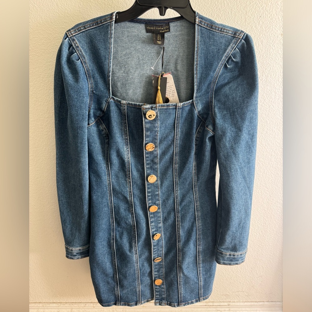 House of Harlow 1960 denim dress
